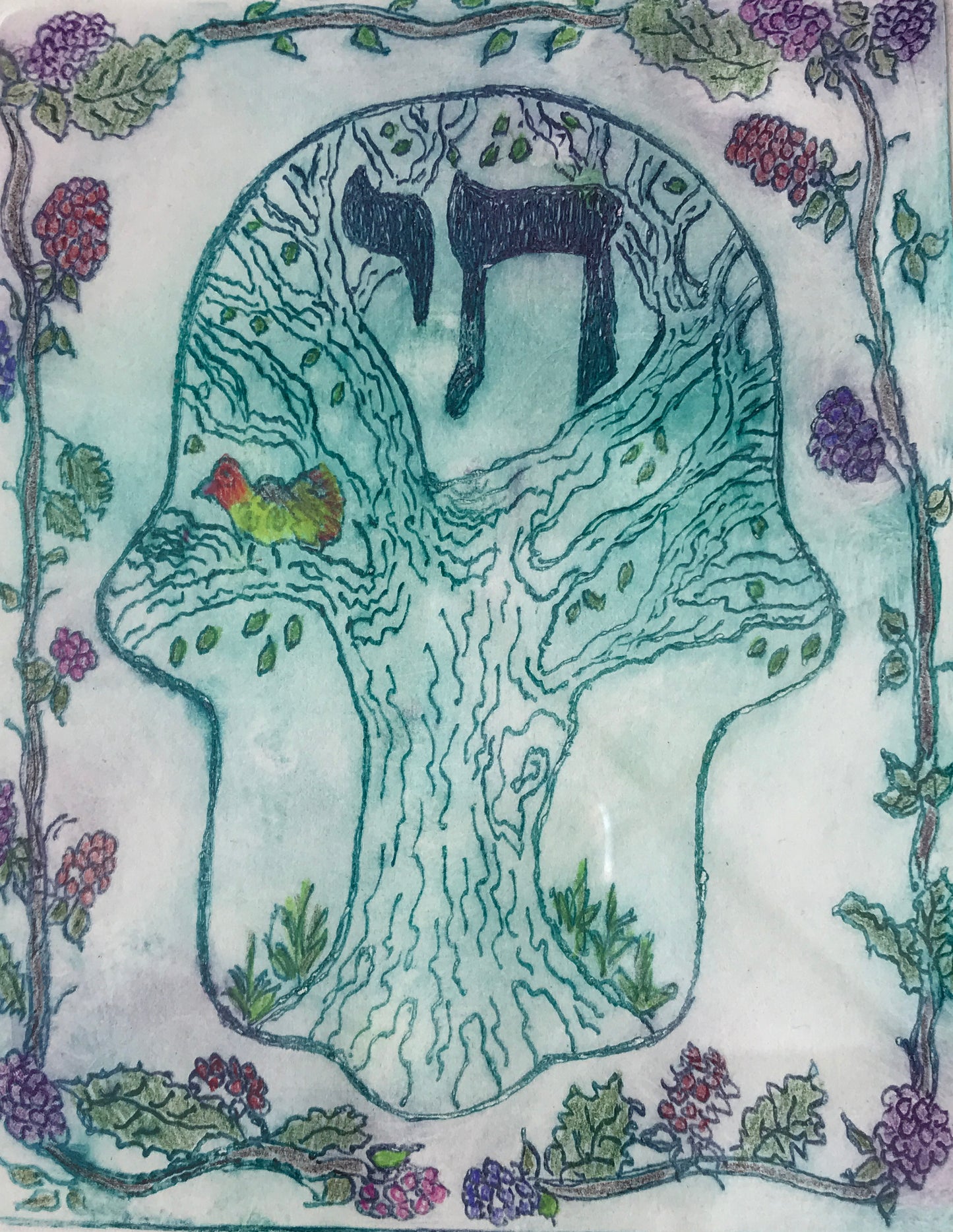 Hamsa In the blackberries #2