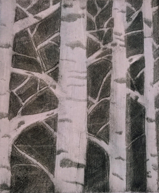 Winter Aspens